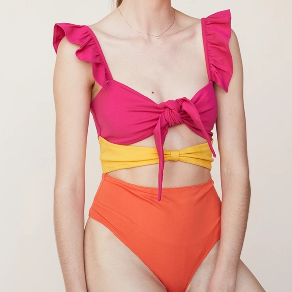 Double Knot Bodysuit With Ruffle - Picture 5 of 8